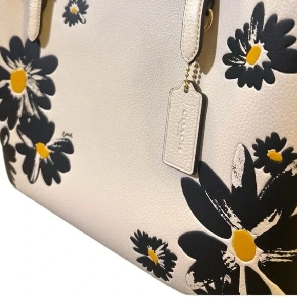 Coach Mollie Daisy Print Coated Canvas Tote - NWOT - Picture 5 of 8